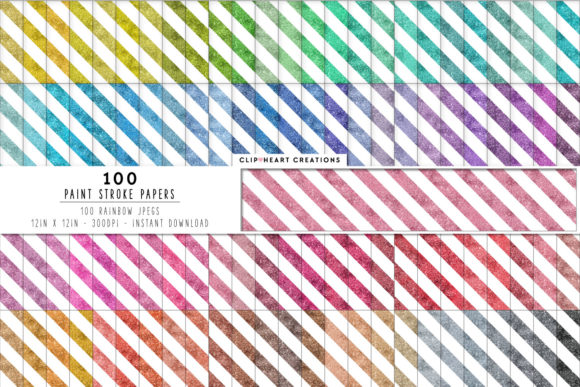 100 Glitter Stripes Papers: A Practical Look at Digital Crafting Resources