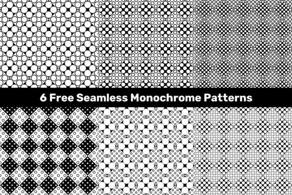 6 Free Seamless Circle Patterns – Creative Design Assets
