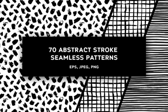 70 in 1 – Abstract Stroke Pattern: A Practical Asset for Streamlined Creative Workflows