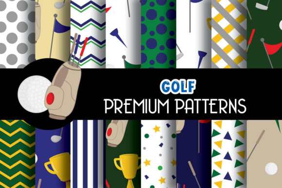 Golf Digital Patterns for Premium Design