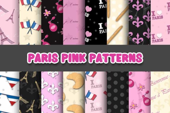 Paris Pink Digital Paper Patterns: A Versatile Creative Resource