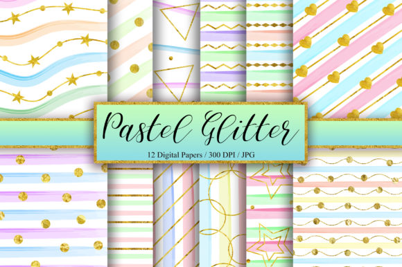 Pastel Gold Glitter Background for Stunning Designs