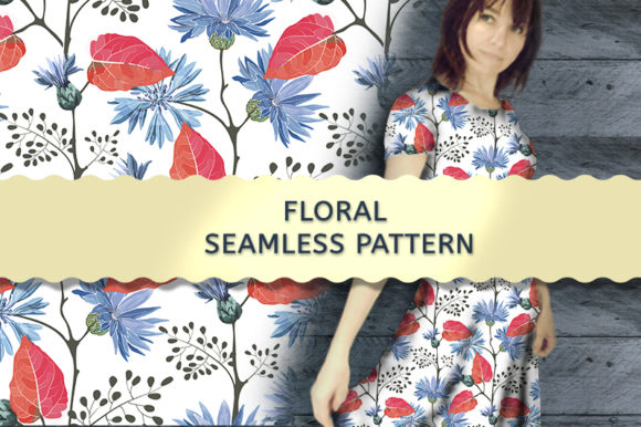 Vector Seamless Pattern with Cornflower: A Strategic Design Resource for Branding and Visual Communication