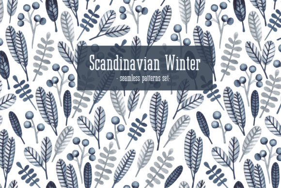 Watercolor Patterns Scandinavian Winter: A Practical Resource for Seasonal Design Work